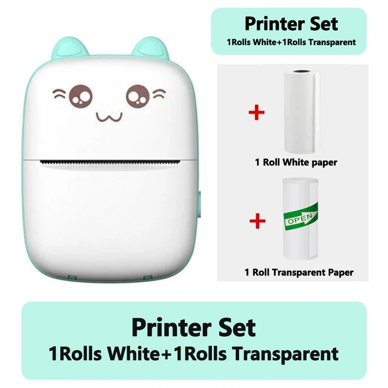 Mini Cat Thermal Printer (Wireless, 58mm)